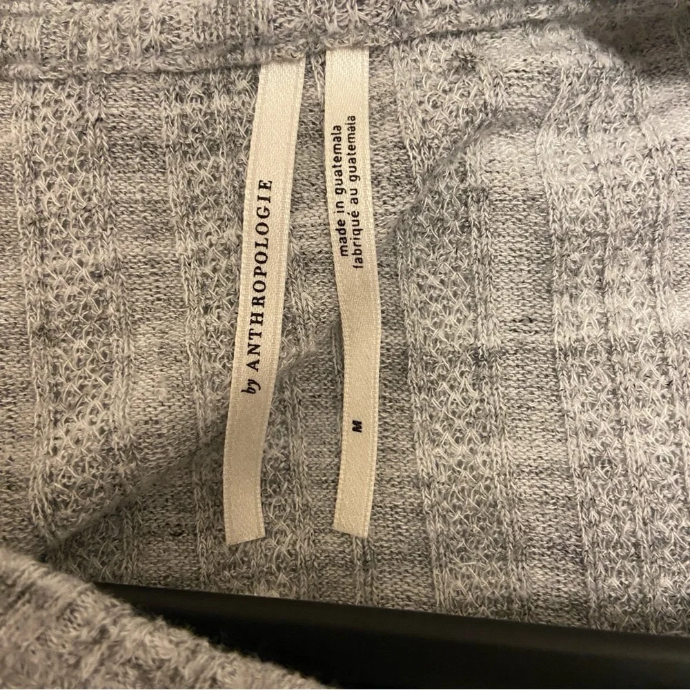 Anthropologie Gray Textured Sweatshirt - Picture 5 of 7